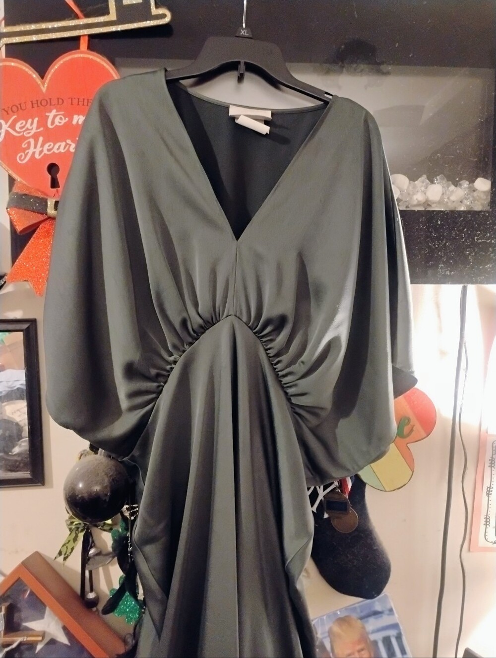 2 Women's plus Size BHLDN Maxi Dresses/ Gowns 1 Black And 1 Green U.S. Size 22 - Picture 4 of 7